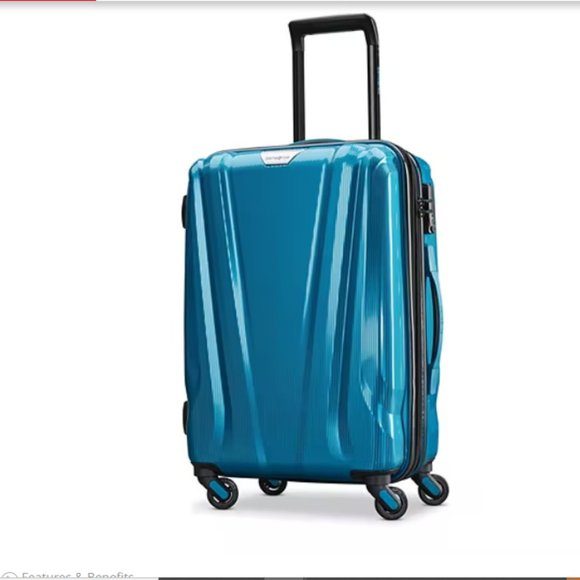 Samsonite Bags Samsonite Swerv Dlx 2 Inch Hardside Spinner Luggage Caribbean Blue Poshmark